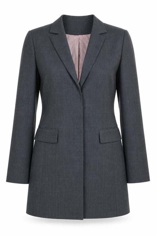 Atmosphere Womens Grey Jacket Blazer Size 12 Button