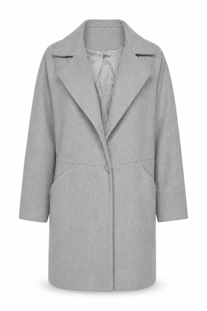 All About Eve Womens Grey Overcoat Coat Size 12