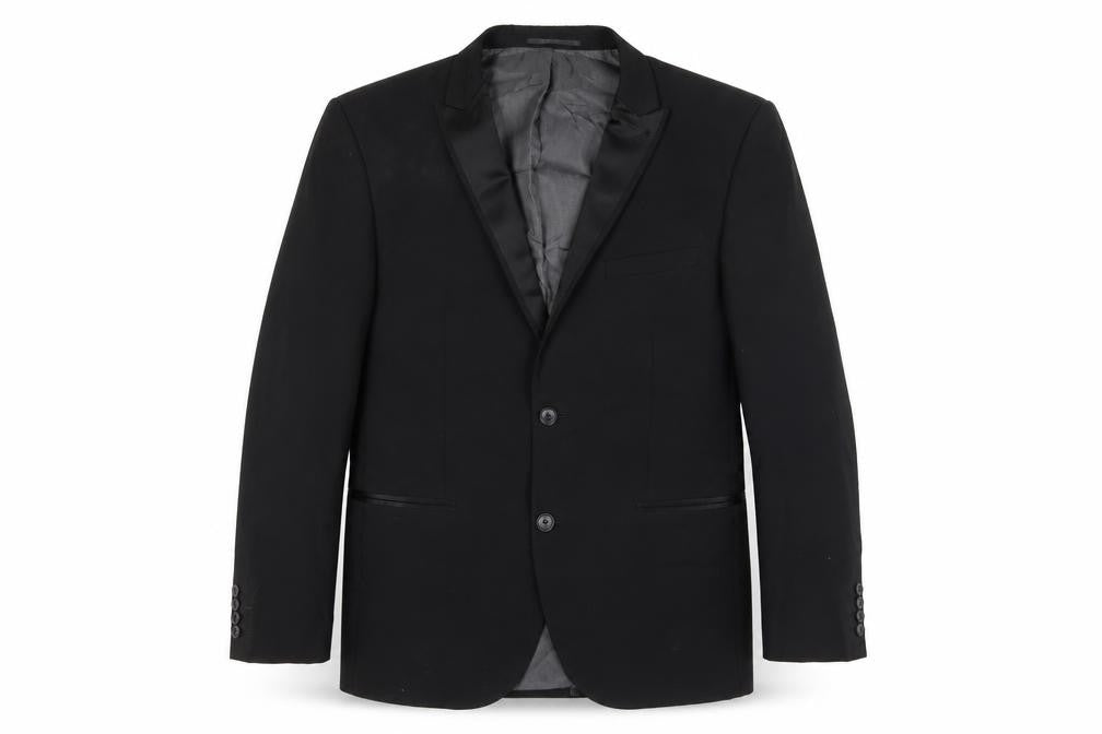 NEXT Mens Black Polyester Jacket Suit Jacket Size 42 Regular