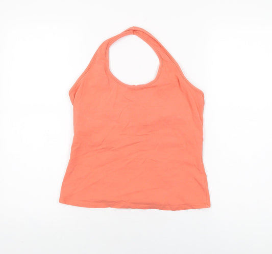 Principles Womens Pink Cotton Basic T-Shirt Size 16 Halter