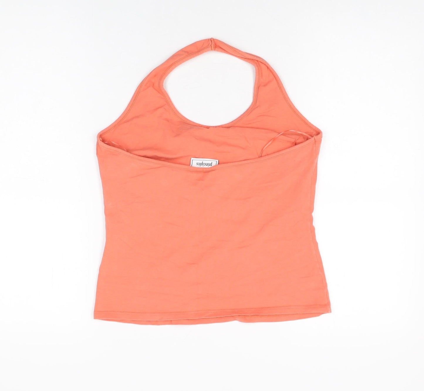 Principles Womens Pink Cotton Basic T-Shirt Size 16 Halter