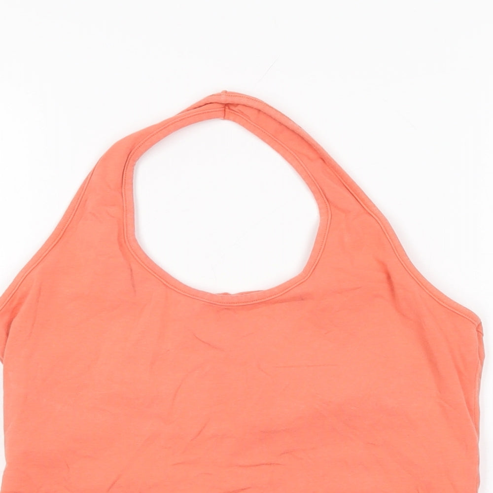 Principles Womens Pink Cotton Basic T-Shirt Size 16 Halter