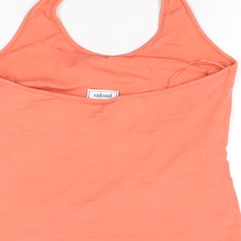 Principles Womens Pink Cotton Basic T-Shirt Size 16 Halter