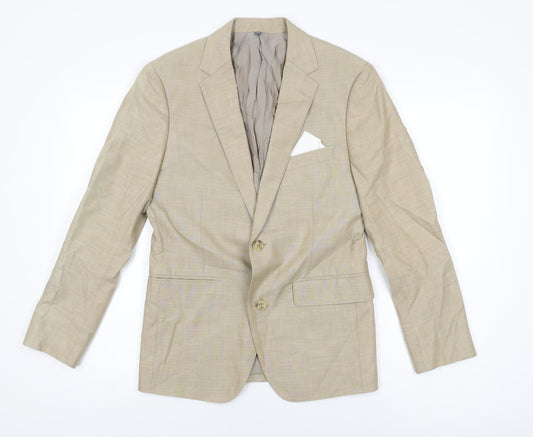 Bonobos Mens Beige Cotton Jacket Suit Jacket Size 36 Regular