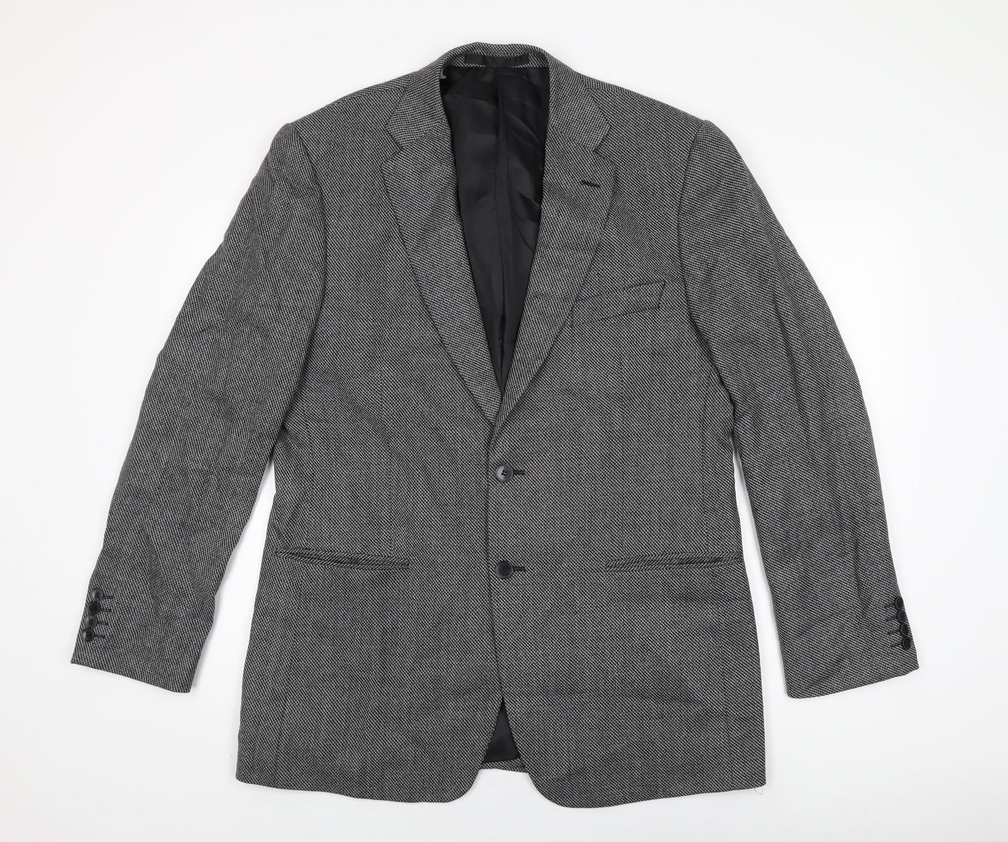 Marks and Spencer Mens Grey Wool Jacket Suit Jacket Size 42 Regular
