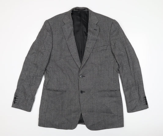 Marks and Spencer Mens Grey Wool Jacket Suit Jacket Size 42 Regular