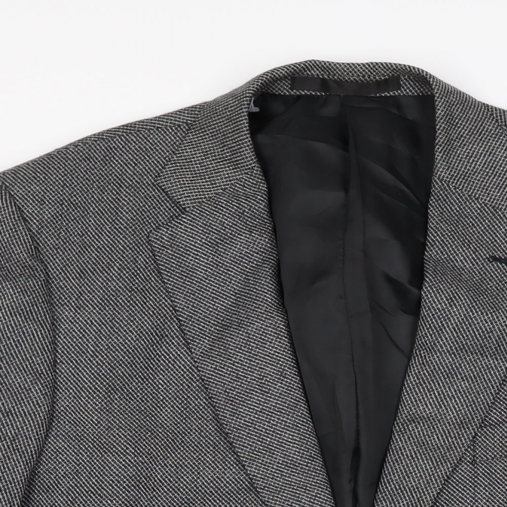 Marks and Spencer Mens Grey Wool Jacket Suit Jacket Size 42 Regular