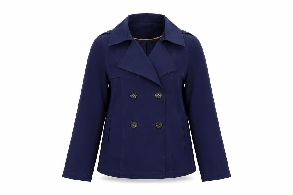 Marks & Spencer Womens Blue Jacket Coat Size 12 Button