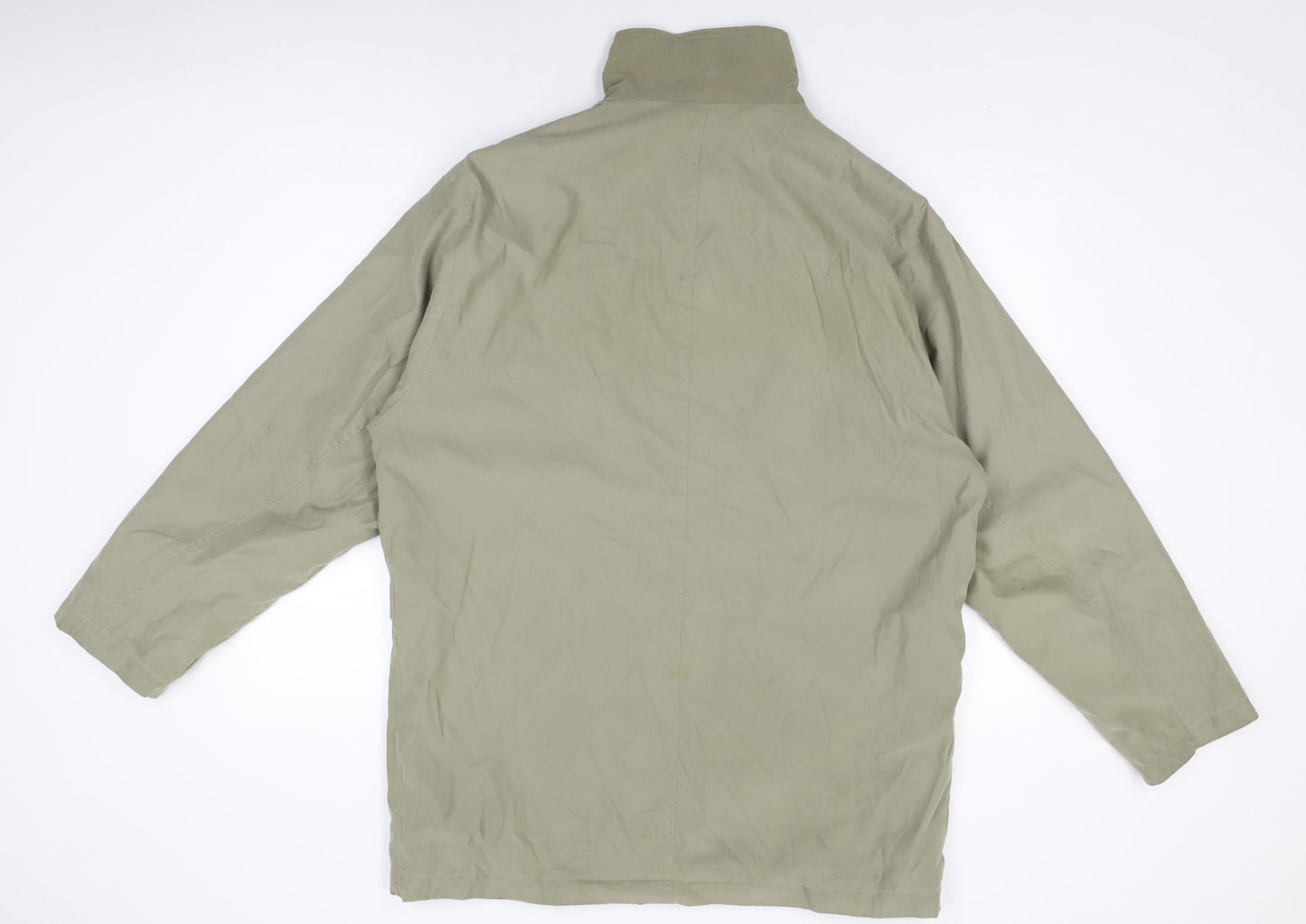 Jupiter Mens Green Overcoat Coat Size 48 Zip