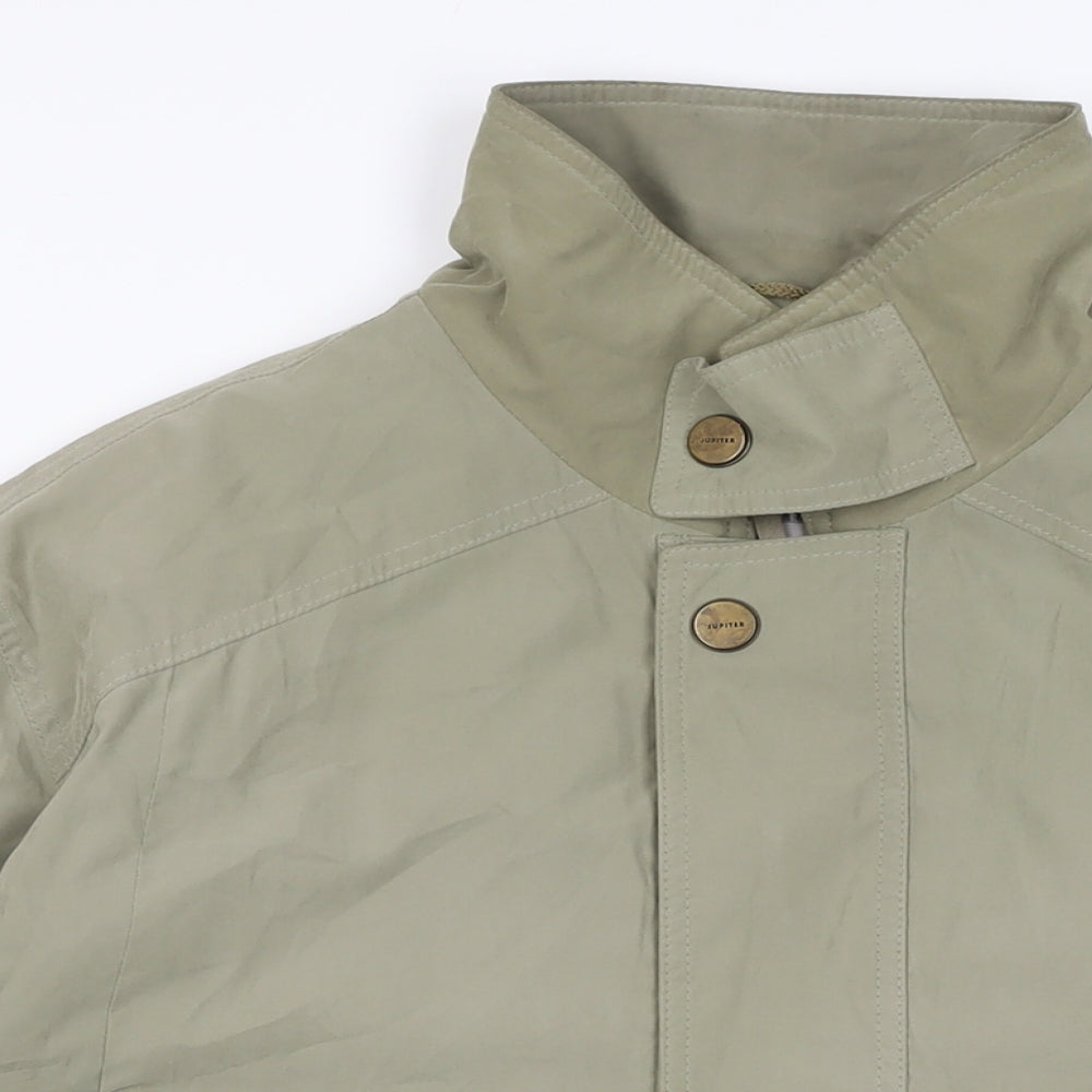 Jupiter Mens Green Overcoat Coat Size 48 Zip