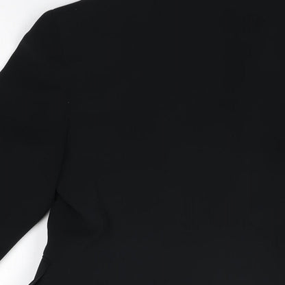 Marks & Spencer Womens Black Jacket Blazer Size 12 Button