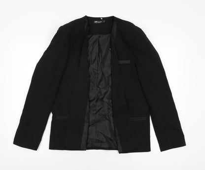 Internacionale Womens Black Jacket Blazer Size 12