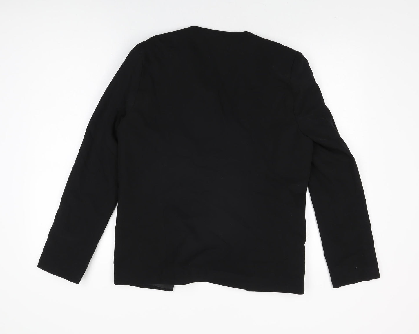 Internacionale Womens Black Jacket Blazer Size 12