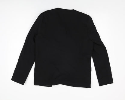 Internacionale Womens Black Jacket Blazer Size 12