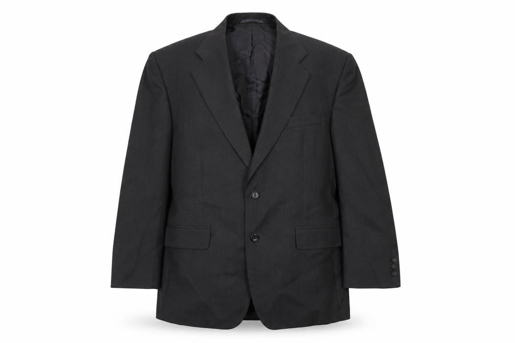 Scott International Mens Black Polyester Jacket Suit Jacket Size 42 Regular