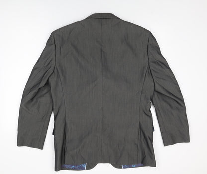 Jacamo Mens Grey Polyester Jacket Suit Jacket Size 40 Regular
