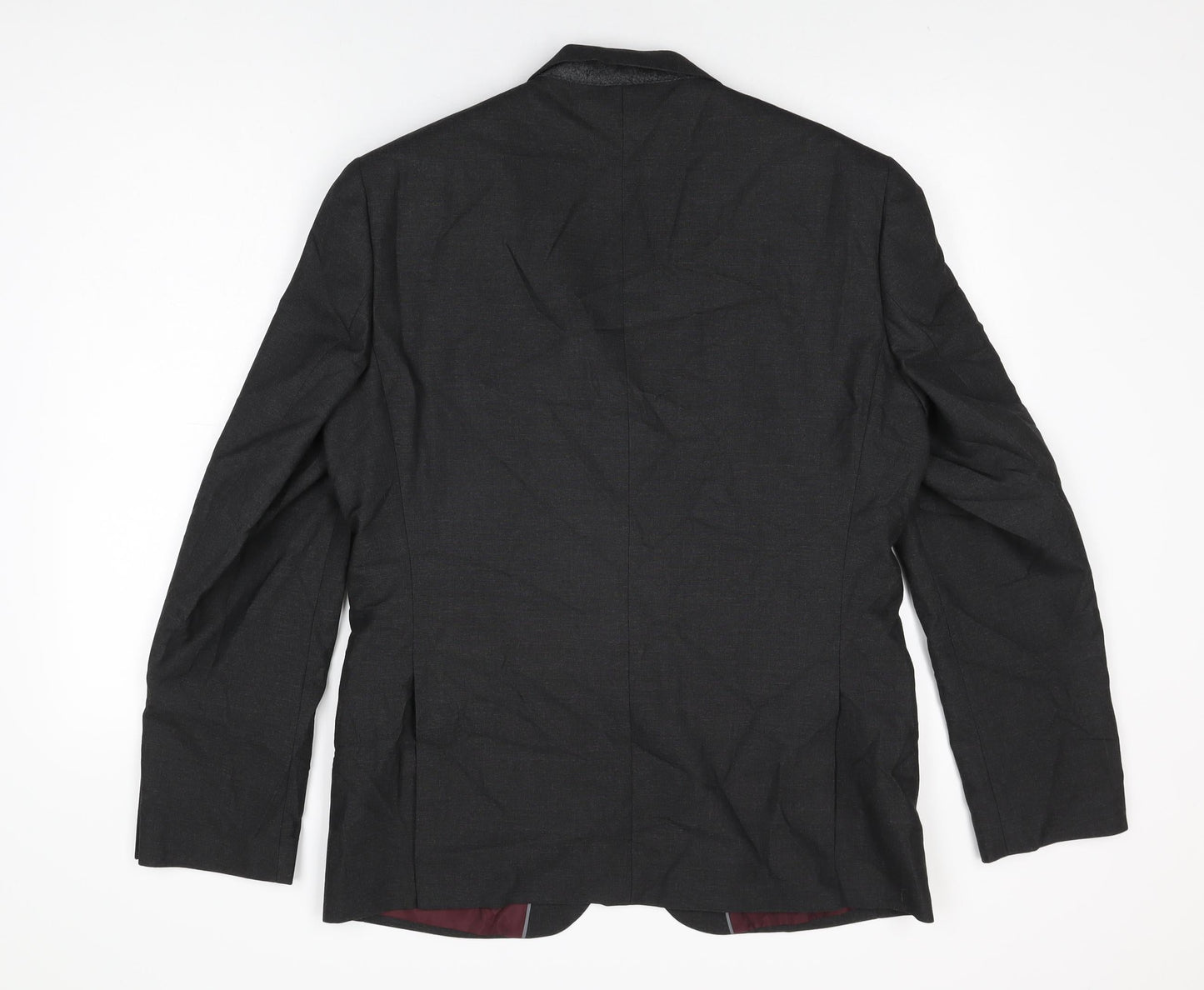 Marks and Spencer Mens Grey Polyester Jacket Suit Jacket Size 40 Regular