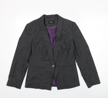 Next Womens Black Polyester Jacket Suit Jacket Size 10