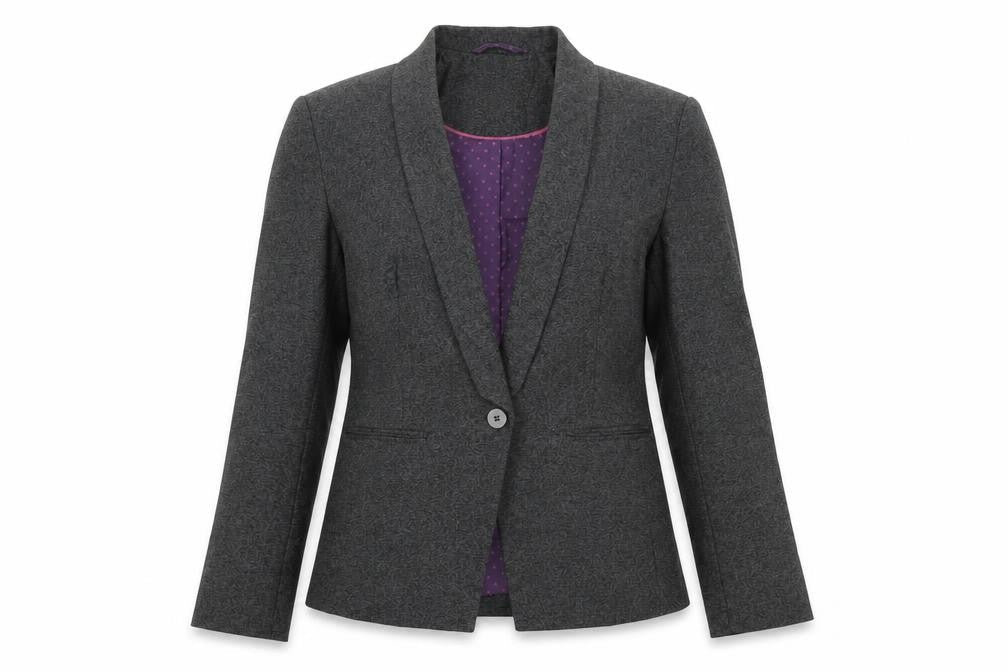 NEXT Womens Black Polyester Jacket Suit Jacket Size 10