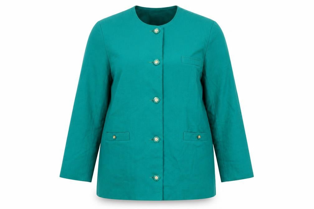 Avoca Womens Green Jacket Size M Button