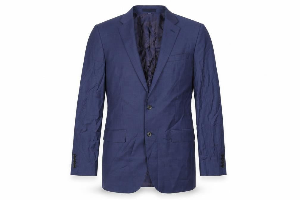 Marks & Spencer Mens Blue Wool Jacket Suit Jacket Size 44 Regular