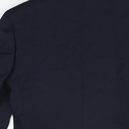 Marks & Spencer Mens Blue Polyester Jacket Suit Jacket Size 34 Regular