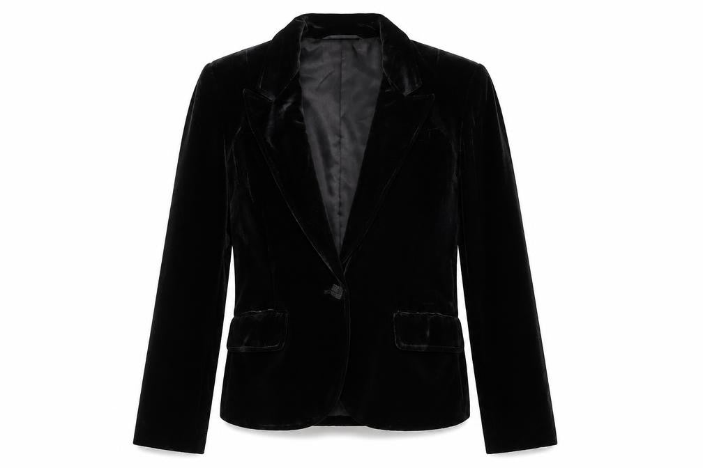 Country Casuals Womens Black Jacket Size 14 Button
