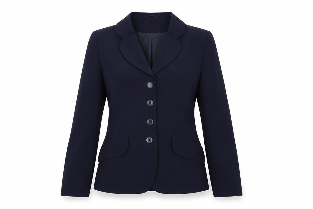 Definitions Womens Blue Jacket Blazer Size 10 Button