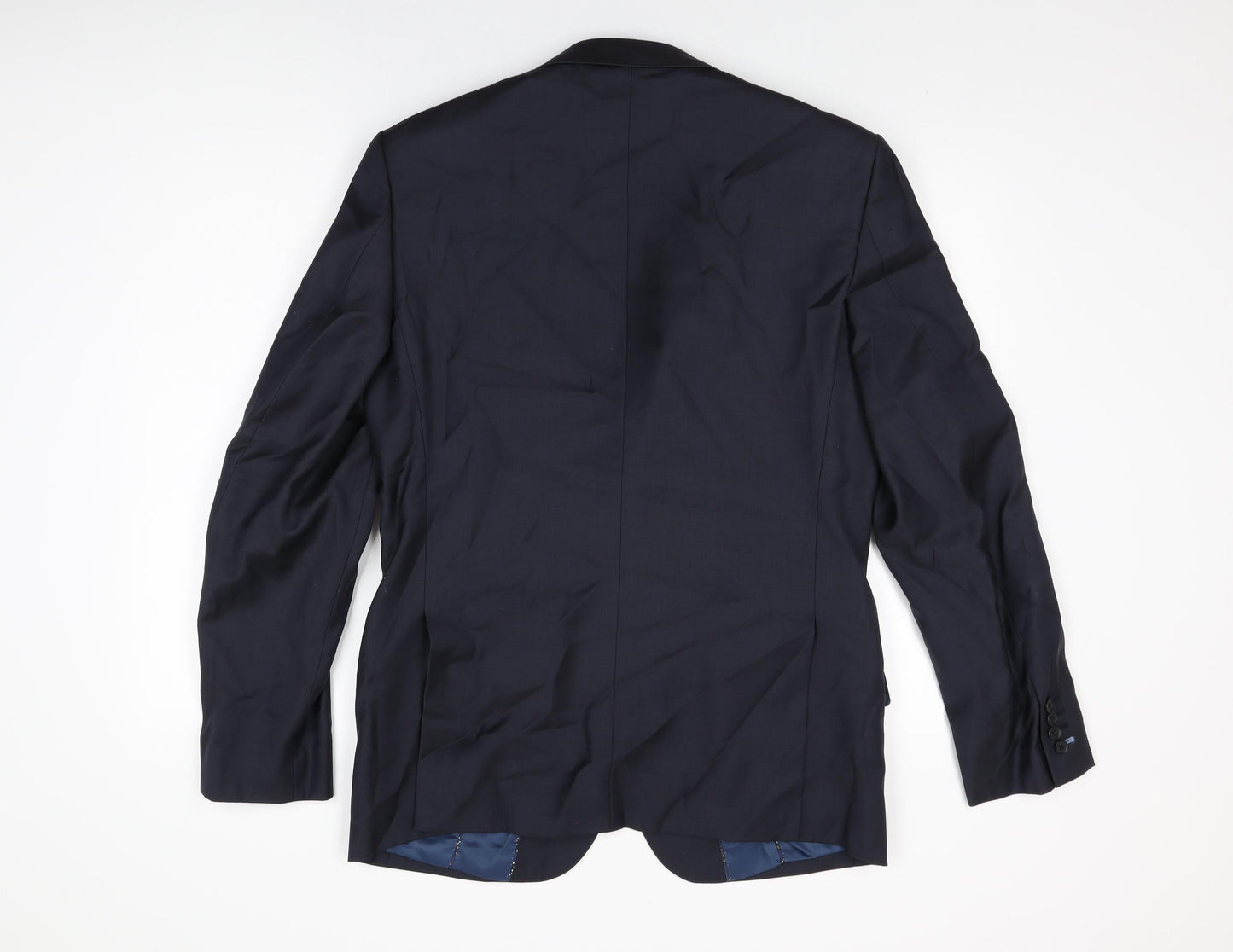 Linea Mens Black Viscose Jacket Suit Jacket Size 40 Regular