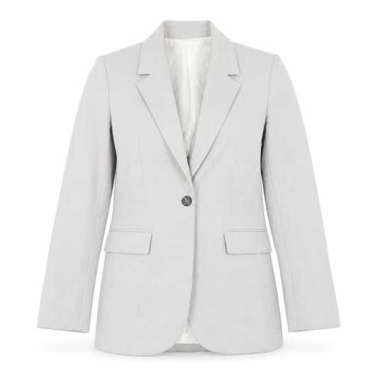 Zara Womens Grey Vinyl Jacket Blazer Size XS