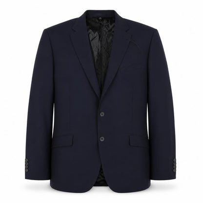 Front view of Autograph men’s blue wool jacket blazer, size 44, regular