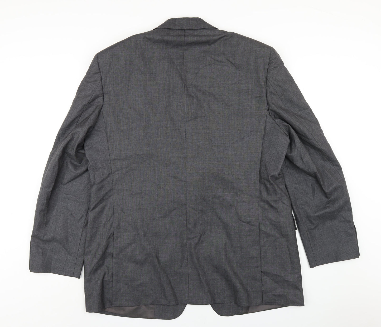Austin Reed Mens Grey Wool Jacket Blazer Size 46 Regular