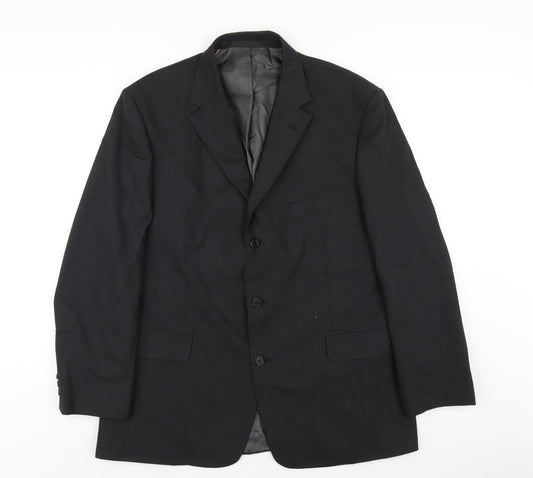 Marks and Spencer Mens Grey Polyester Jacket Blazer Size 44 Regular