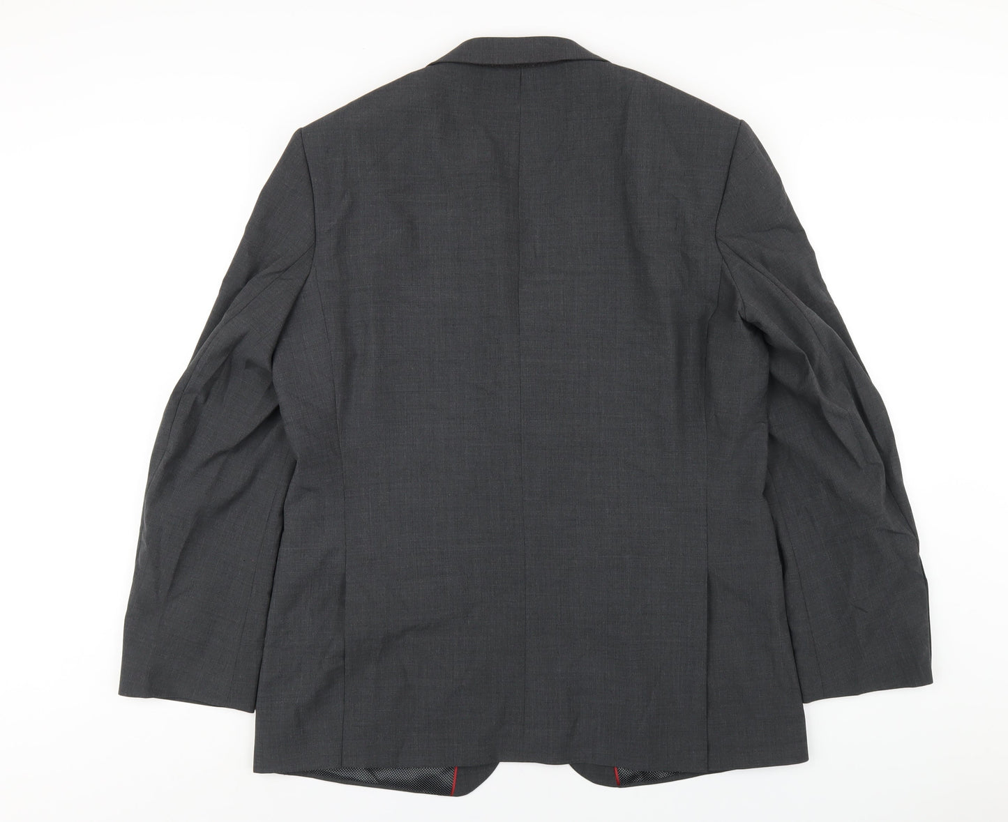 Marks and Spencer Mens Grey Wool Jacket Blazer Size 42 Regular