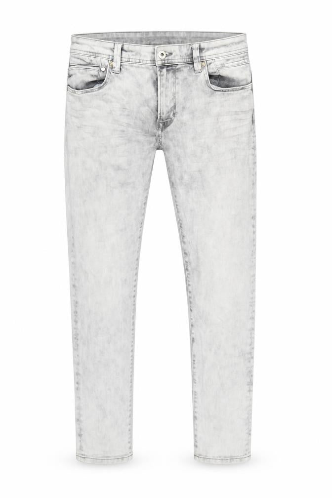 EDC Mens Grey Cotton Skinny Jeans Size 33 in L32 in Regular Zip