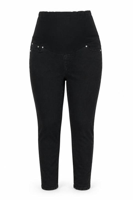 Boohoo Womens Black Cotton Skinny Jeans Size 12 L28 in Regular