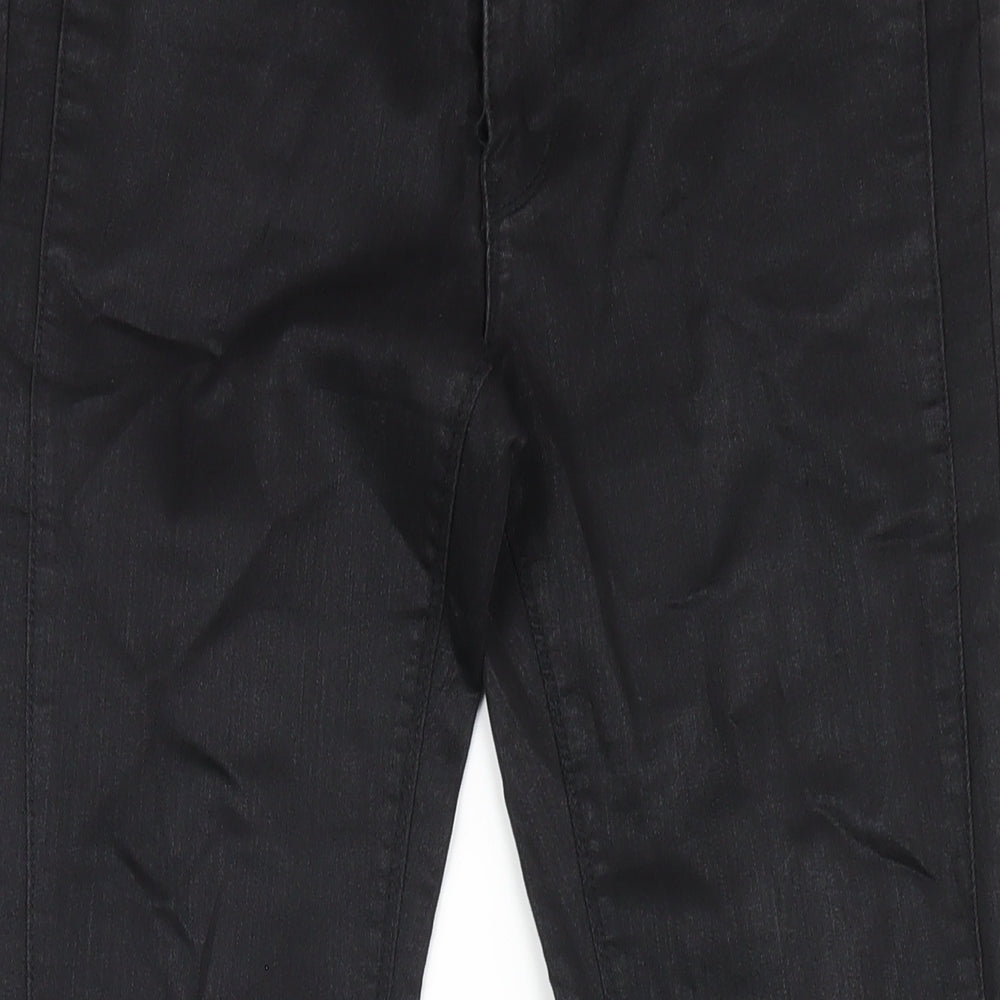 H&M Womens Black Cotton Skinny Jeans Size 10 L32 in Regular Zip