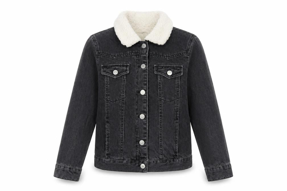 Topshop Womens Black Jacket Size 6 Button