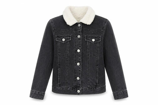 Topshop Womens Black Jacket Size 6 Button