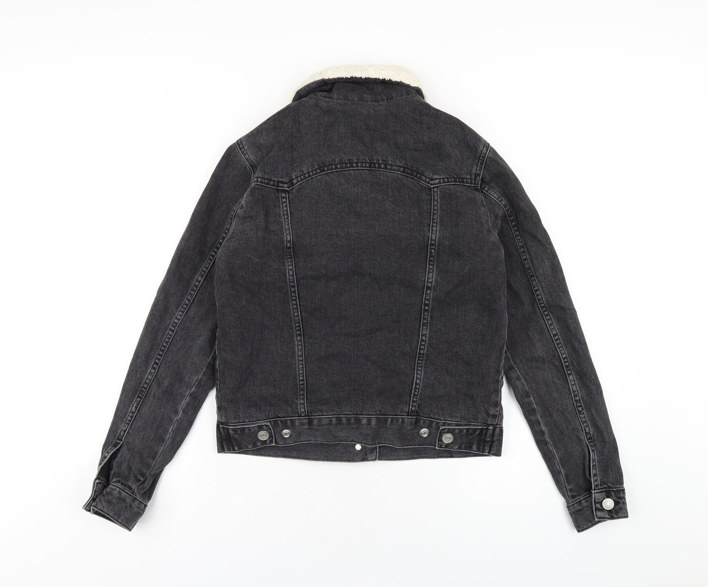 Topshop Womens Black Jacket Size 6 Button