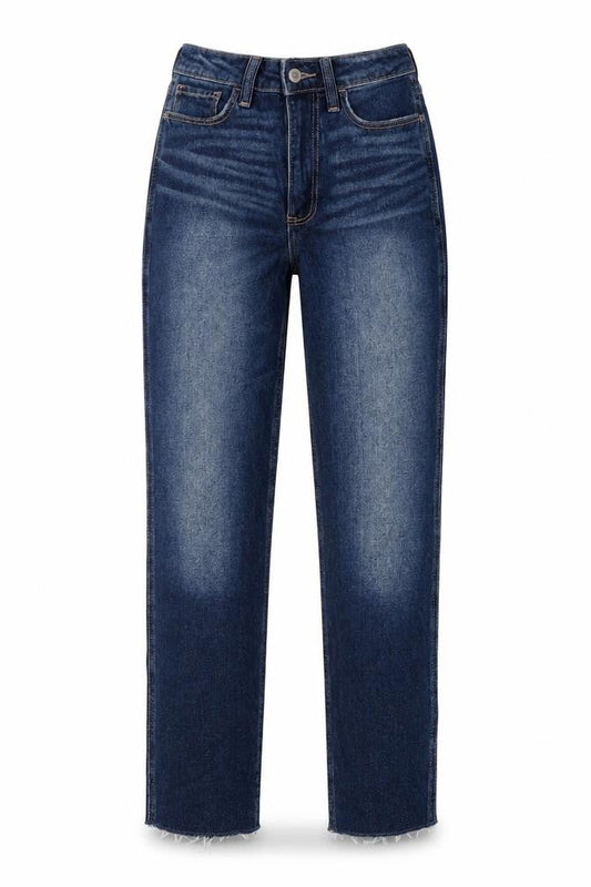 Hollister Womens Blue Cotton Mom Jeans Size 24 L27 in Regular Zip