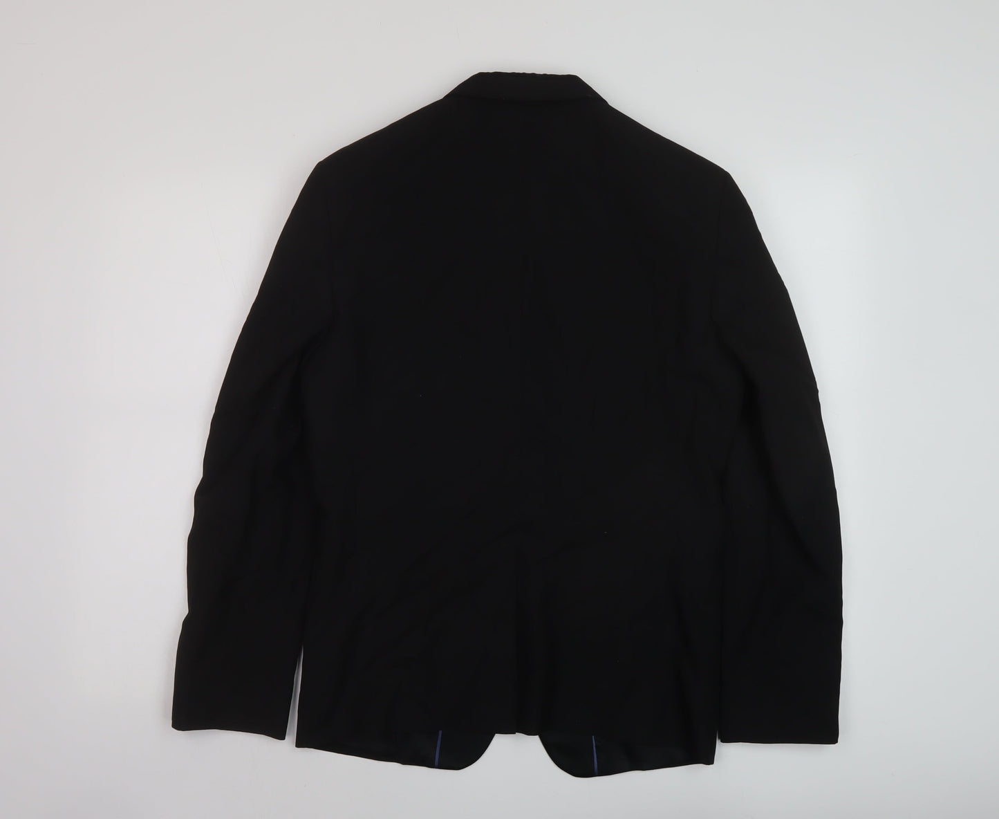 Marks and Spencer Mens Black Polyester Jacket Suit Jacket Size 36 Regular