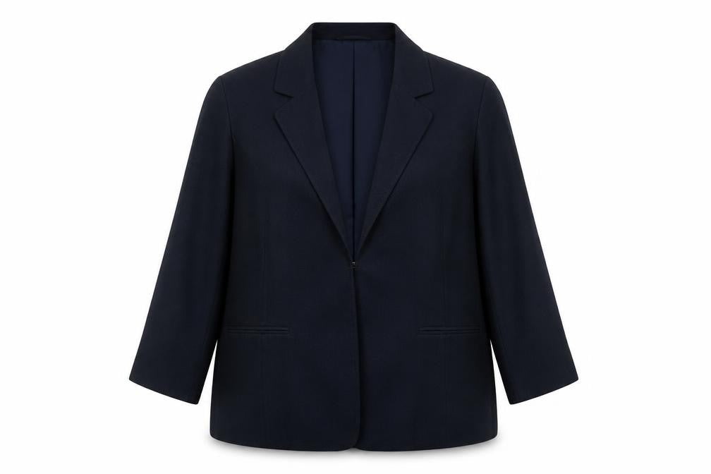 EMW Womens Blue Jacket Size 18 Hook & Eye