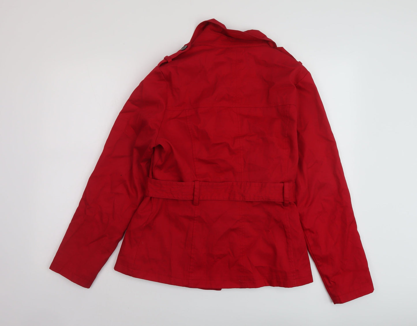 Marks and Spencer Womens Red Jacket Size 14 Button