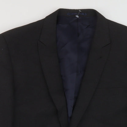 Next Mens Grey Polyester Jacket Suit Jacket Size 38 Regular