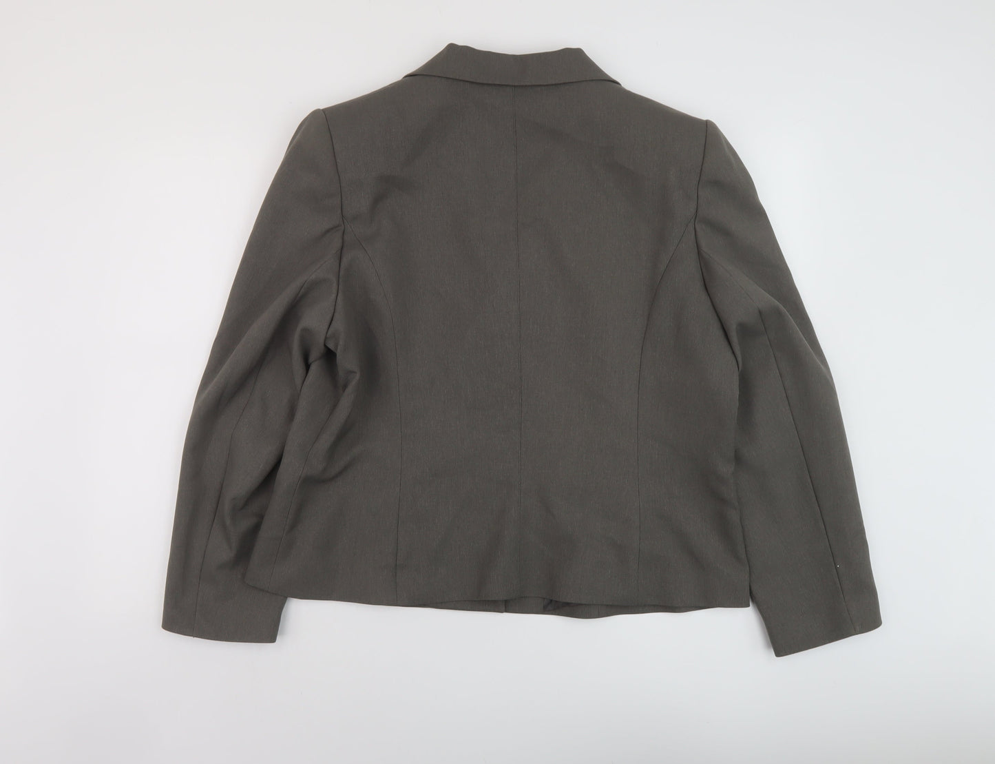 EWM Womens Beige Jacket Size 18 Button