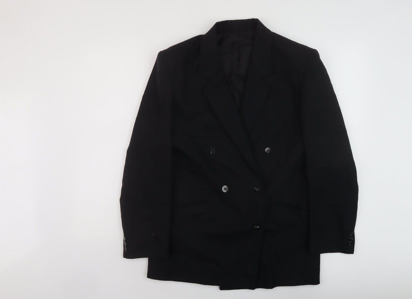 Marks and Spencer Womens Black Jacket Size 10 Button