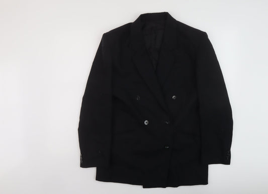Marks and Spencer Womens Black Jacket Size 10 Button