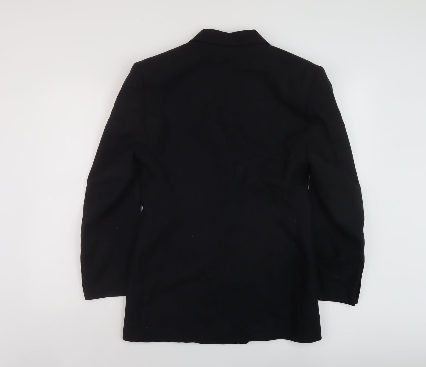 Marks and Spencer Womens Black Jacket Size 10 Button