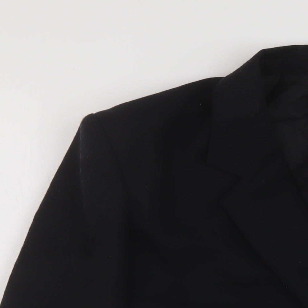 Marks and Spencer Womens Black Jacket Size 10 Button
